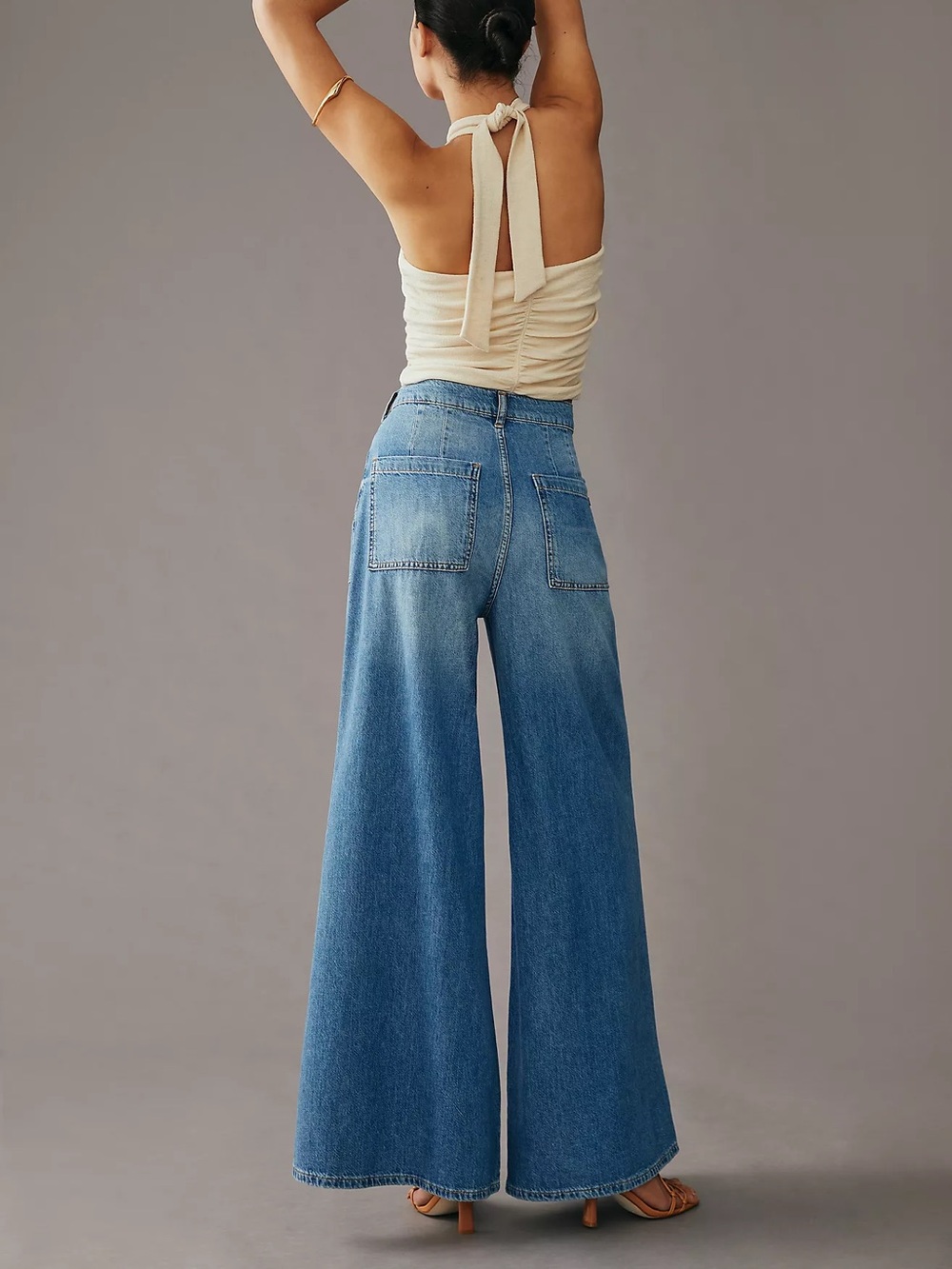 Pilcro The Jane High-Rise Wide-Leg Jeans Sz 26 - Picture 2 of 12